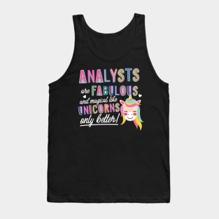 Analysts are like Unicorns Gift Idea Tank Top